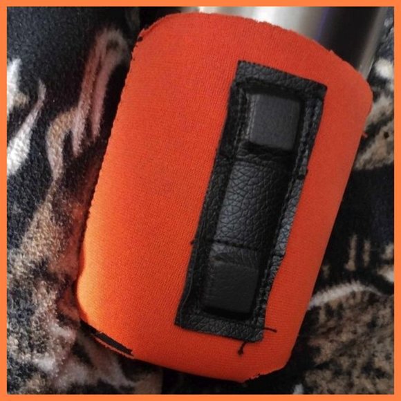 American Tailgater Reversible Orange / Black Magnetic Drink Koozie - Picture 3 of 4